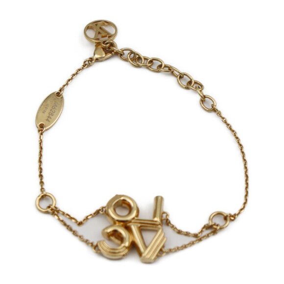 LOUIS VUITTON Gold Love Charm Bracelet - Picture 2 of 7